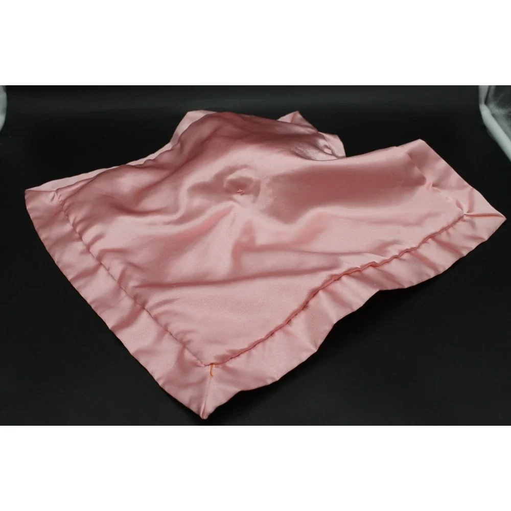 Cloud Island Pink Flamingo Security Blanket Lovey Baby Plush Satin Trim 14